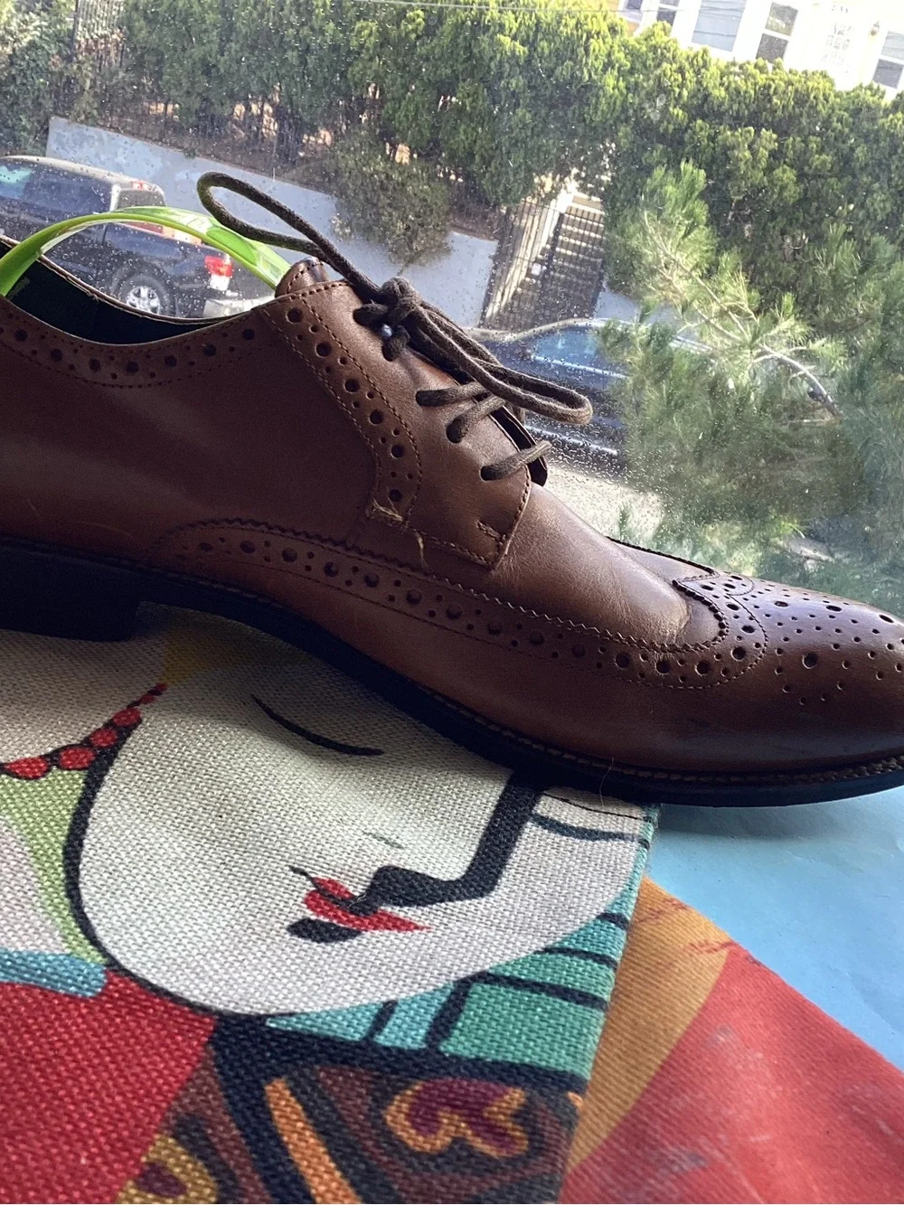 Stacy Adams Classic Men's Brown Leather Wingtip Oxford Shoes